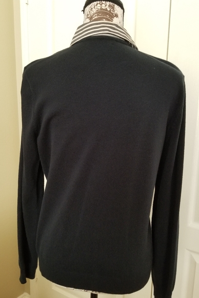 2 For $25 Chaps Women's Black Sweater - Picture 4 of 8